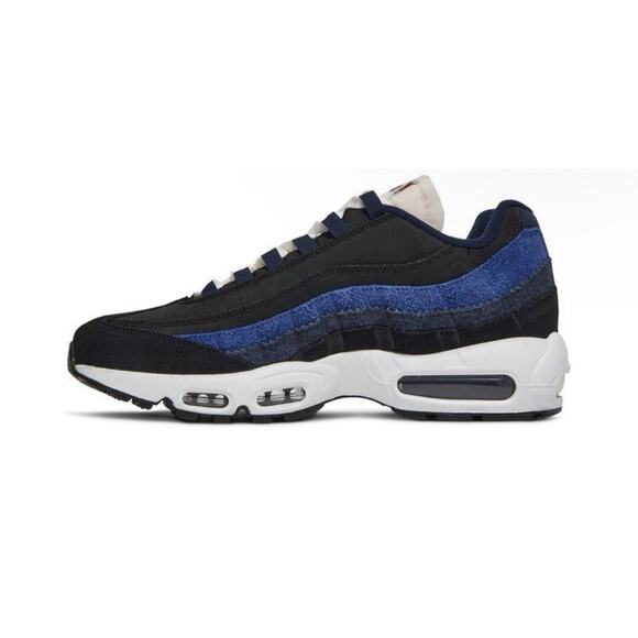 Size 8.5 Mens Nike Max 95 SE Blue Black Sneakers DH2718 001 - Picture 4 of 5